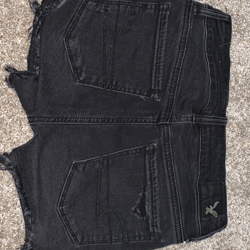 Black American Eagle Denim Shorts